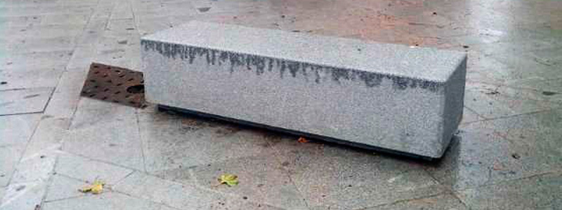 Street furniture in granite