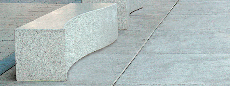 Street furniture in granite